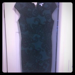 Hunter Green fitted dress! Size XS